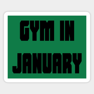 Gym in January Magnet